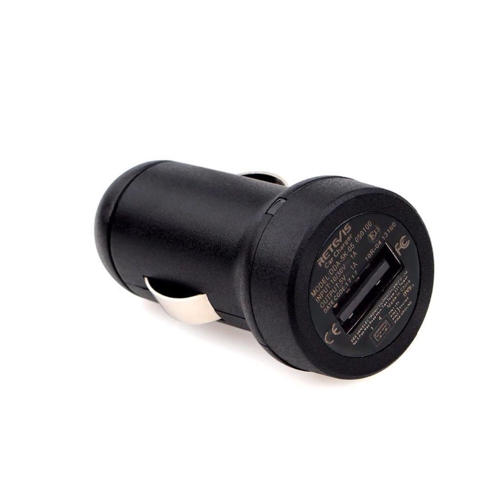 New Black Retevis Mini Car USB Charger 5V 1A